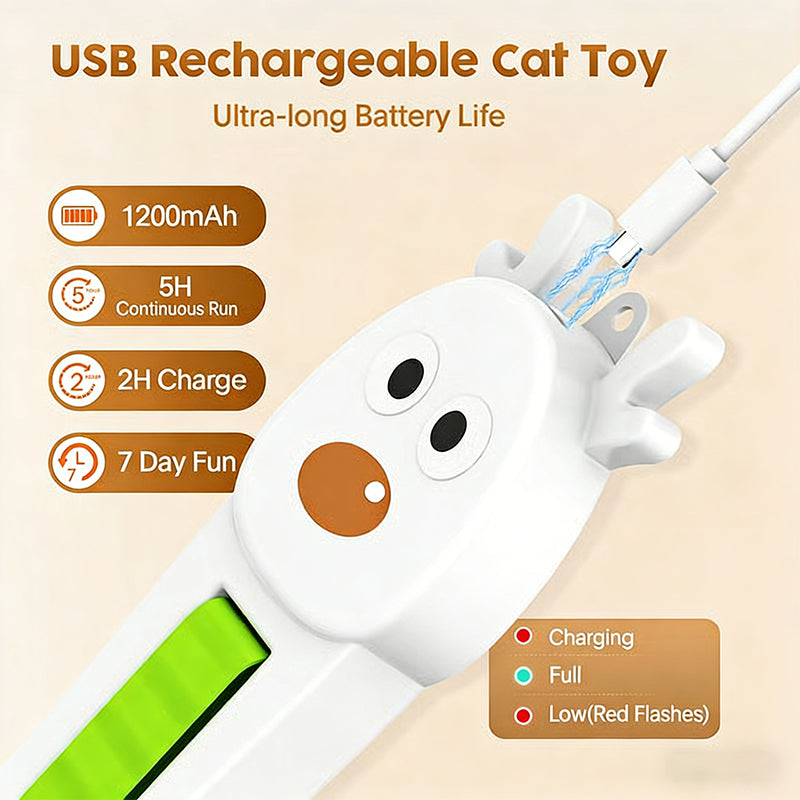 Mounted Automatic Moving Enrichment Cat Toy