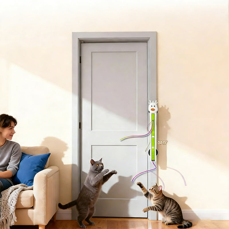 Mounted Automatic Moving Enrichment Cat Toy