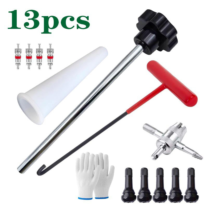 Quick Change Car Tire Valve Tool Kit