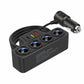 7-in-1 Cigarette Lighter Adapter with 4 Sockets and 3 USB Ports