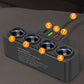 7-in-1 Cigarette Lighter Adapter with 4 Sockets and 3 USB Ports