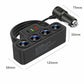 7-in-1 Cigarette Lighter Adapter with 4 Sockets and 3 USB Ports