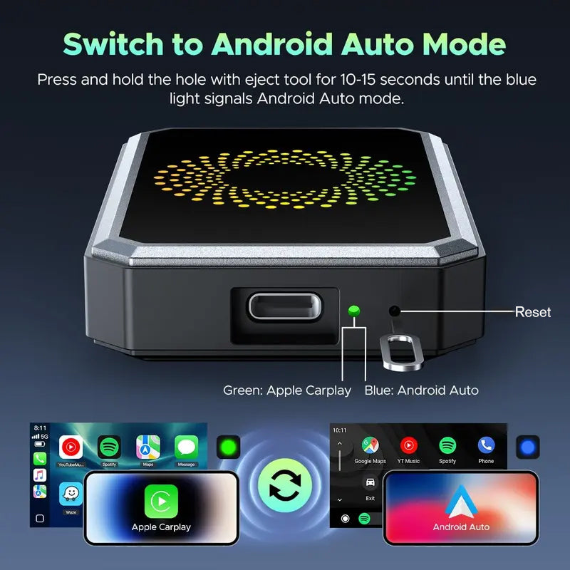 Mini Wireless Display Adapter with 4K HDMI and Android 13