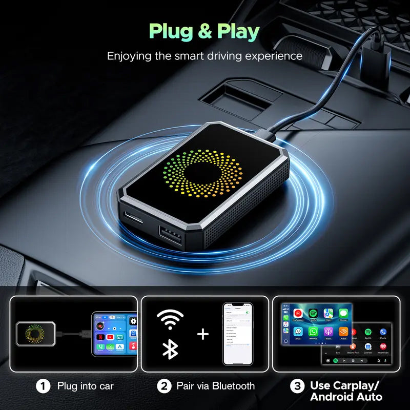 Mini Wireless Display Adapter with 4K HDMI and Android 13