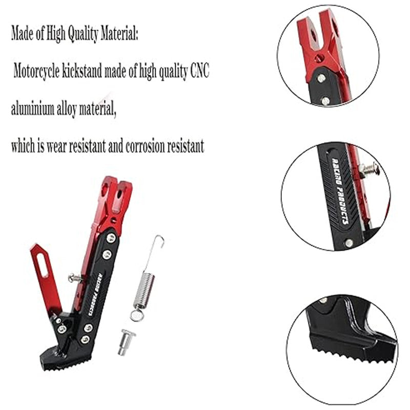 Universal Adjustable Motorcycle Side Stand Support