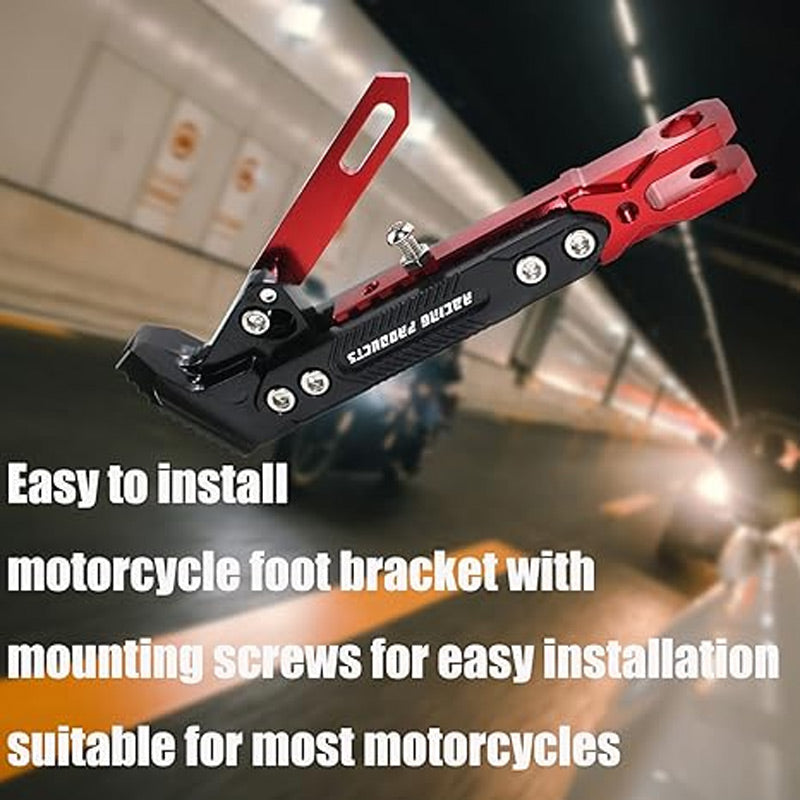 Universal Adjustable Motorcycle Side Stand Support