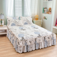 3-Piece Ruffled Bed Skirt Set with Pillowcases