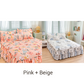 3-Piece Ruffled Bed Skirt Set with Pillowcases