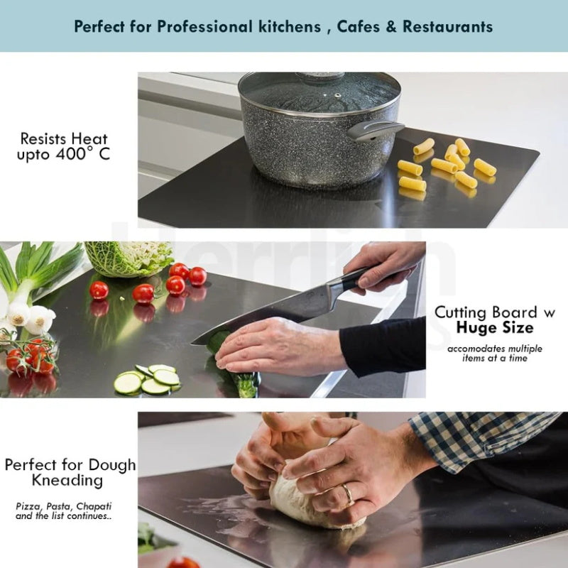 Stainless Steel Countertop Chopping Board