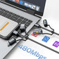 6-in-1 Braided Charging Cable with LED Light and Flameless Lighter