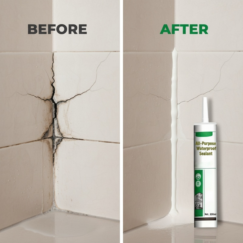 Marine-Grade Waterproof Silicone Sealant 300ml
