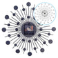 Creative Rhinestone Wall Clock for Living Room Decoration