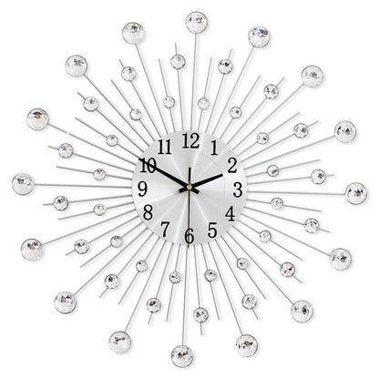 Creative Rhinestone Wall Clock for Living Room Decoration