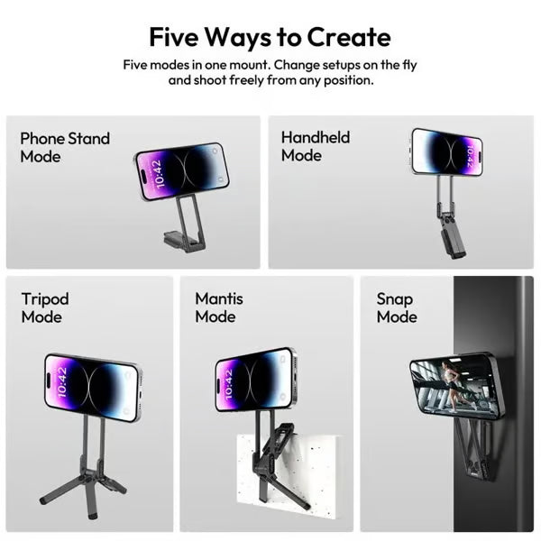 MA38 5-in-1 Magnetic Mini Tripod with Dual MagSafe Mount