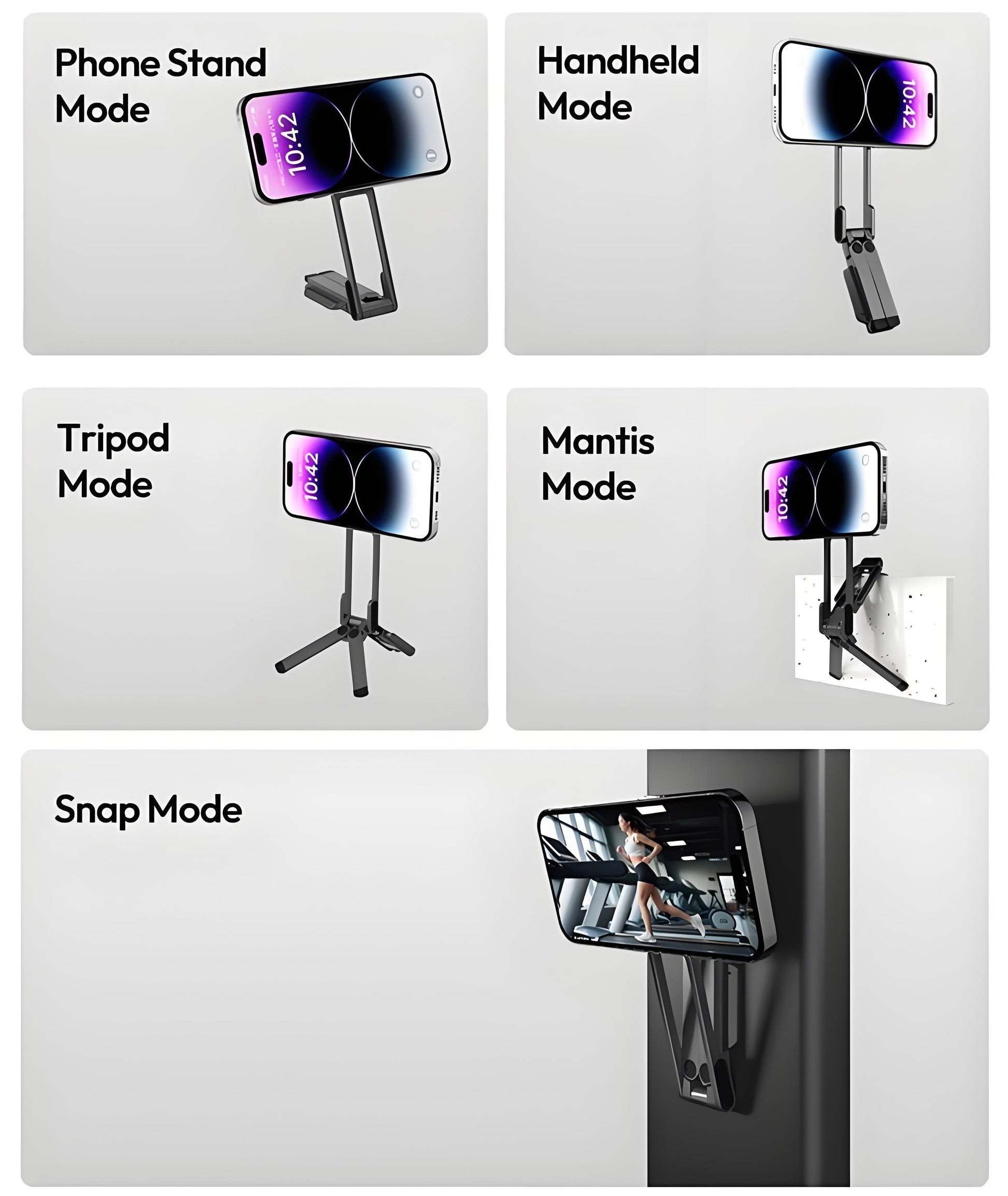 MA38 5-in-1 Magnetic Mini Tripod with Dual MagSafe Mount