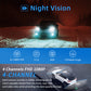 4-Channel HD Dash Cam with Night Vision and 5G Wi-Fi