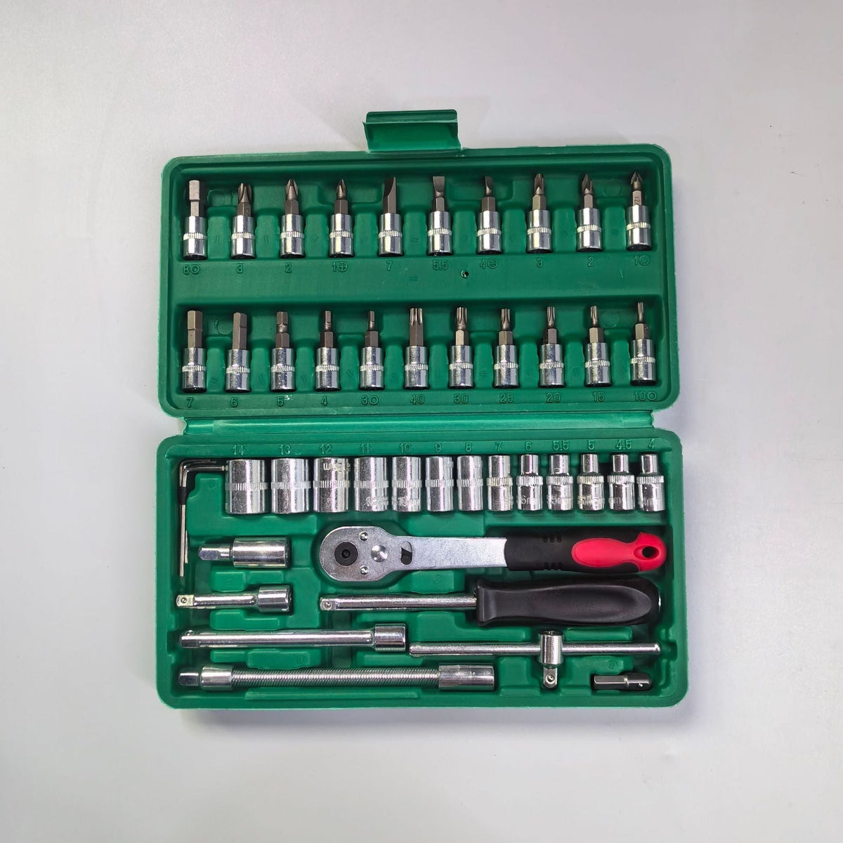 46-Piece Socket Wrench and Bit Set