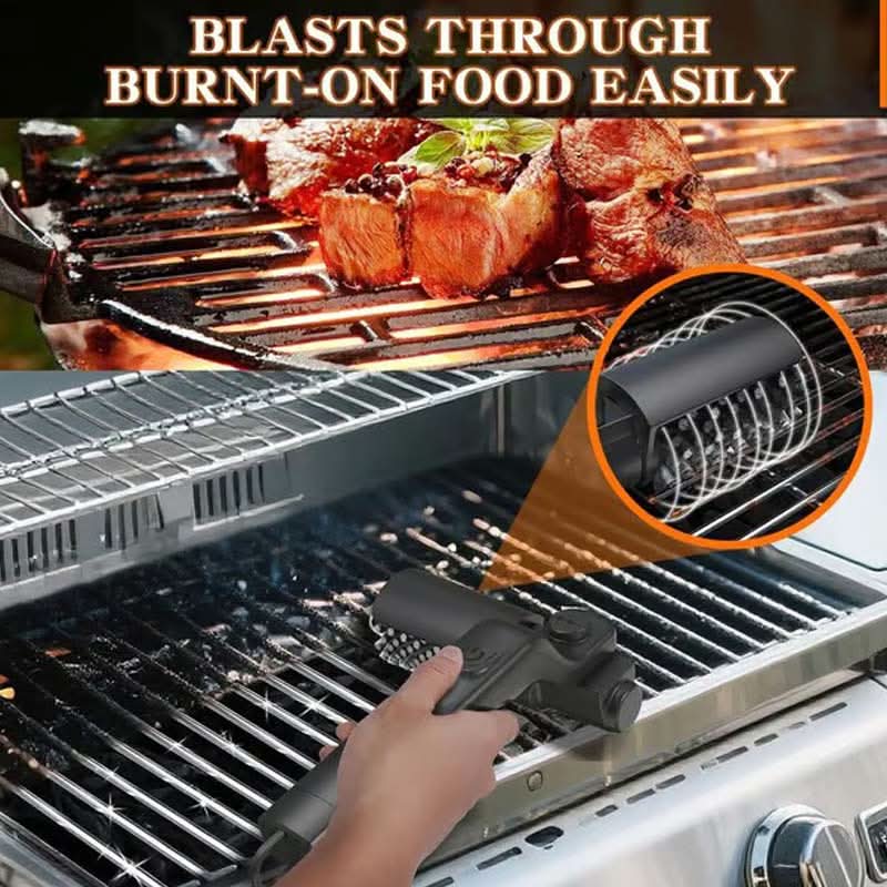 Cordless Electric BBQ Grill Cleaning Brush with Rechargeable Battery