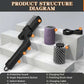 Cordless Electric BBQ Grill Cleaning Brush with Rechargeable Battery