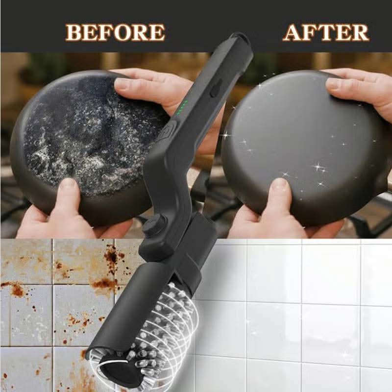 Cordless Electric BBQ Grill Cleaning Brush with Rechargeable Battery