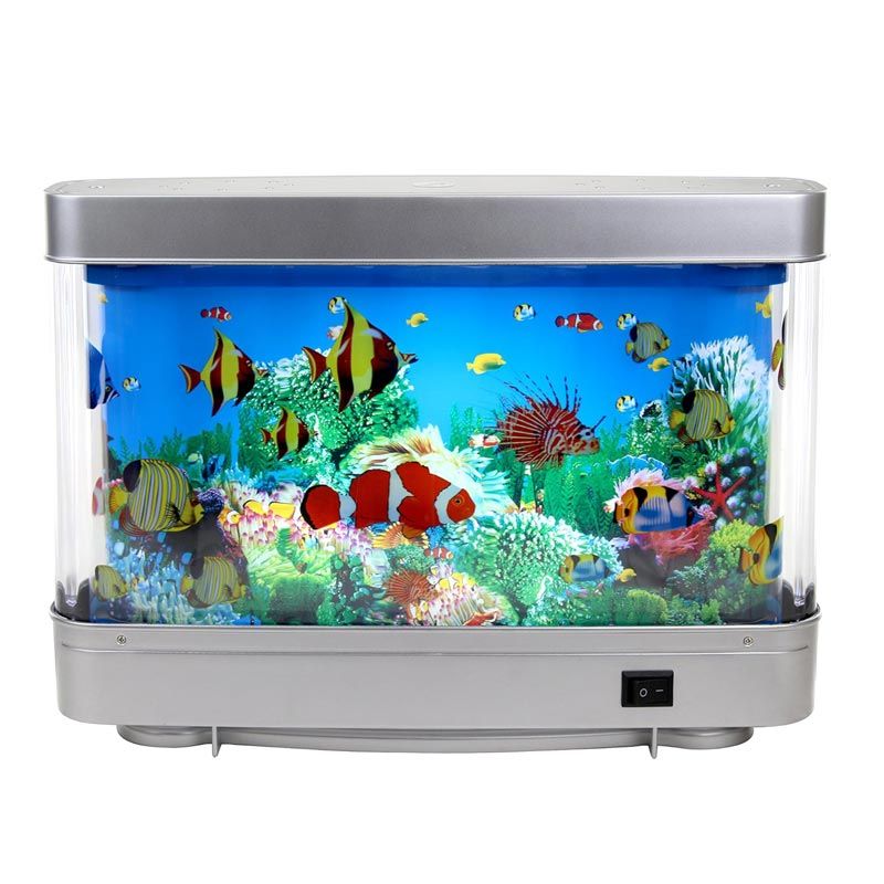 Artificial Tropical Fish Aquarium Lamp with Moving Fish