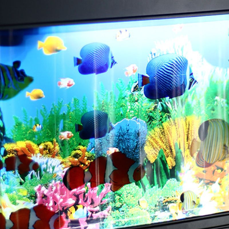 Artificial Tropical Fish Aquarium Lamp with Moving Fish