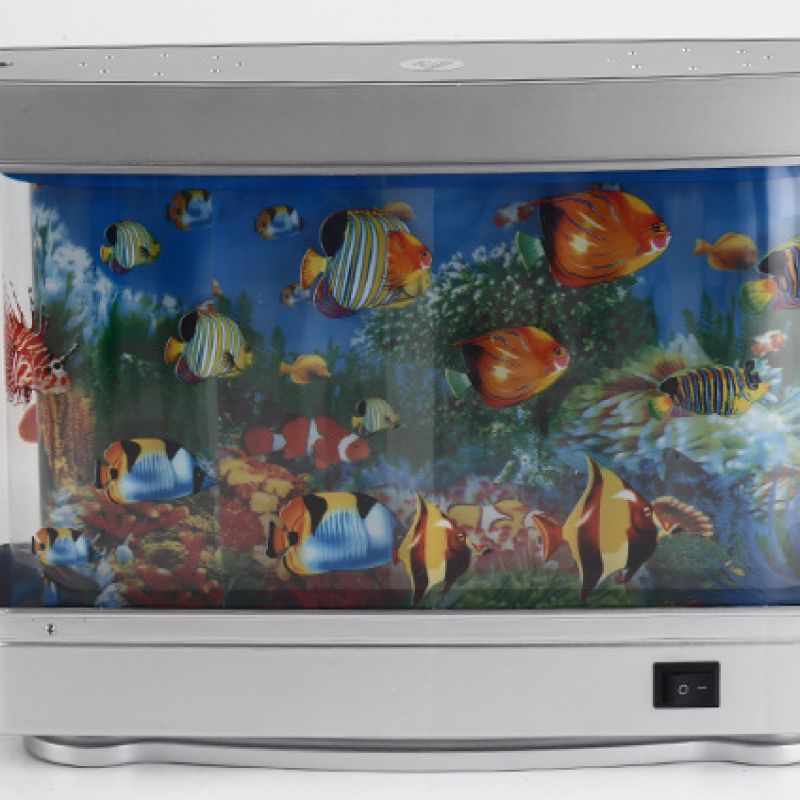 Artificial Tropical Fish Aquarium Lamp with Moving Fish