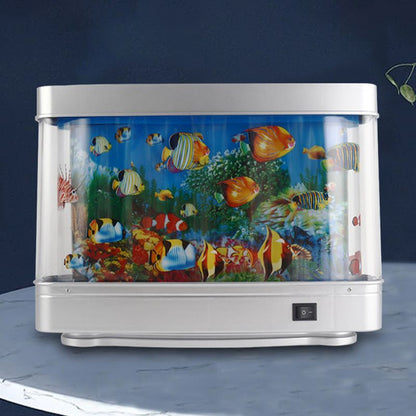 Artificial Tropical Fish Aquarium Lamp with Moving Fish