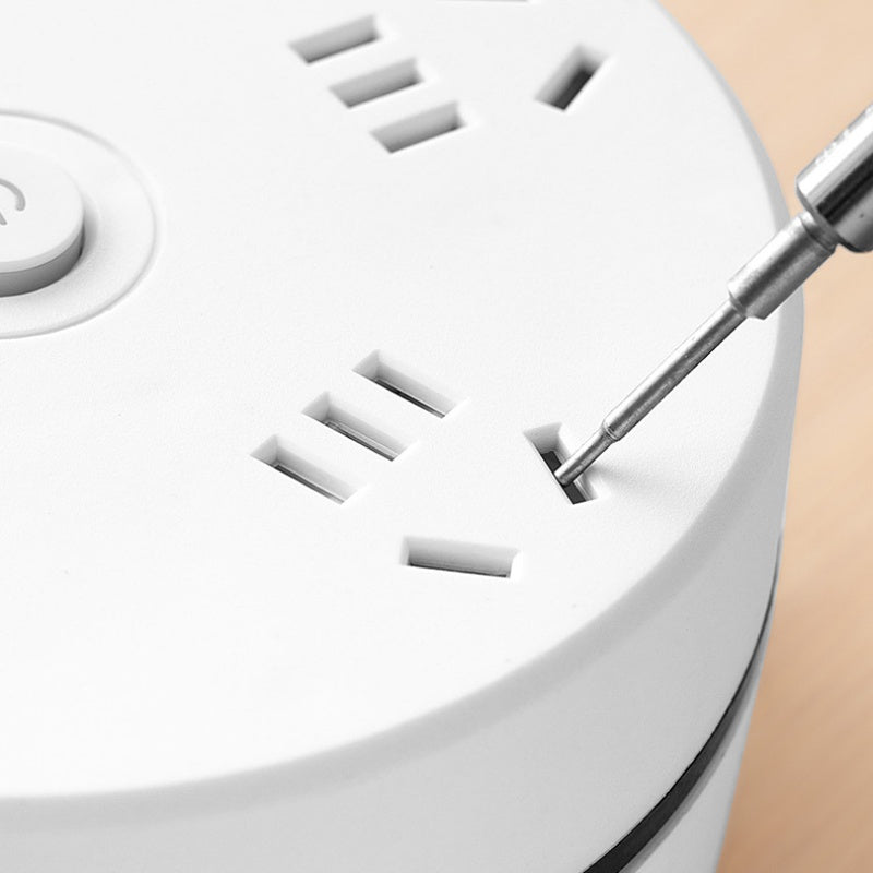 Retractable Power Strip with USB Ports and Hook