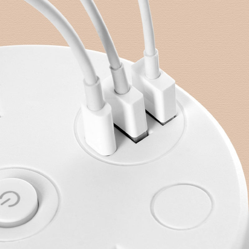 Retractable Power Strip with USB Ports and Hook