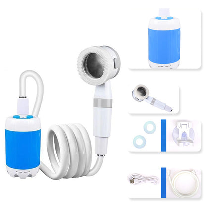 Portable Camping Shower with Rechargeable Water Pump