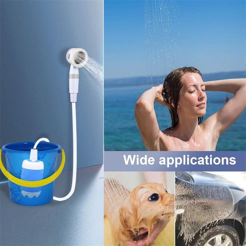 Portable Camping Shower with Rechargeable Water Pump