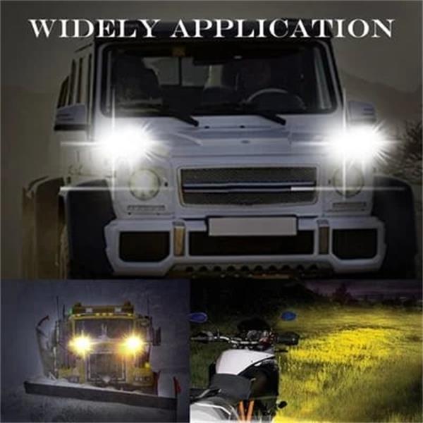Motorcycle Dual-Beam LED Driving Lights 10.2 cm 4500 Lumens