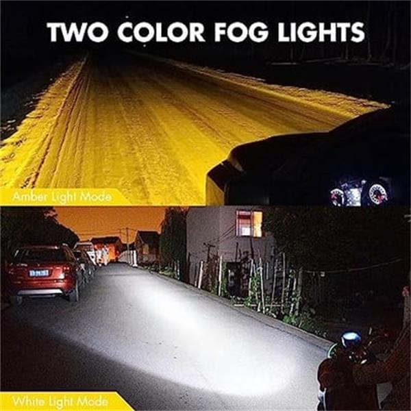 Motorcycle Dual-Beam LED Driving Lights 10.2 cm 4500 Lumens