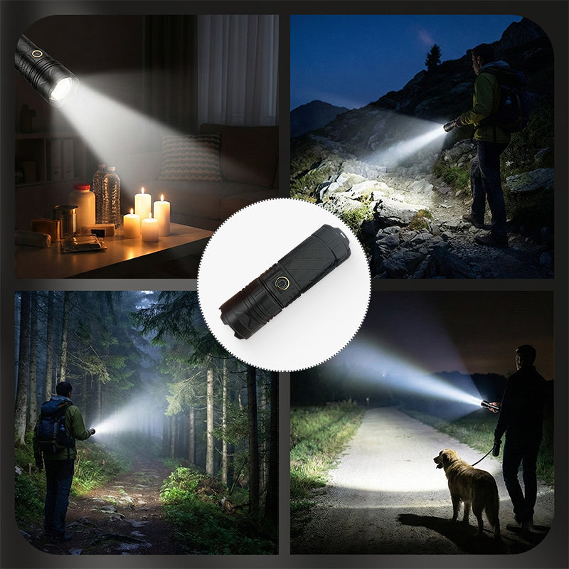 P50 LED Flashlight with Portable Monocular Telescope