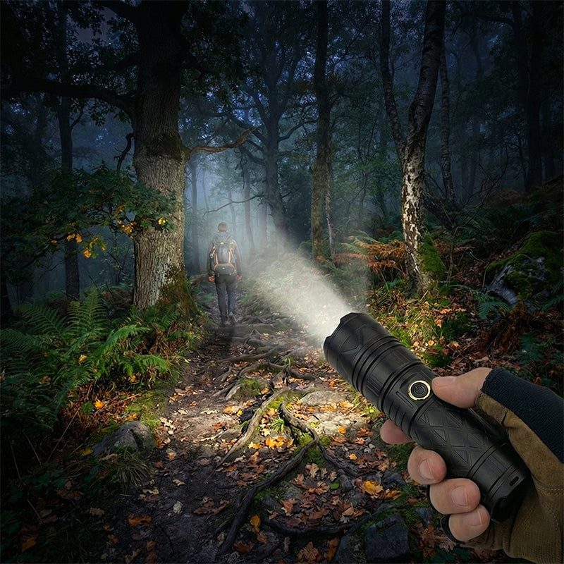 P50 LED Flashlight with Portable Monocular Telescope