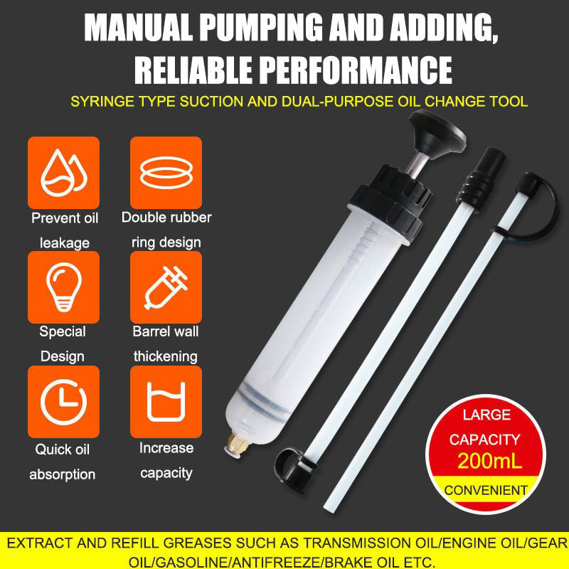 Manual Automotive Oil Fluid Extractor Pump for Car Repair