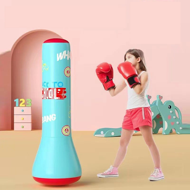 Kids Inflatable Boxing Tumbler with Pump