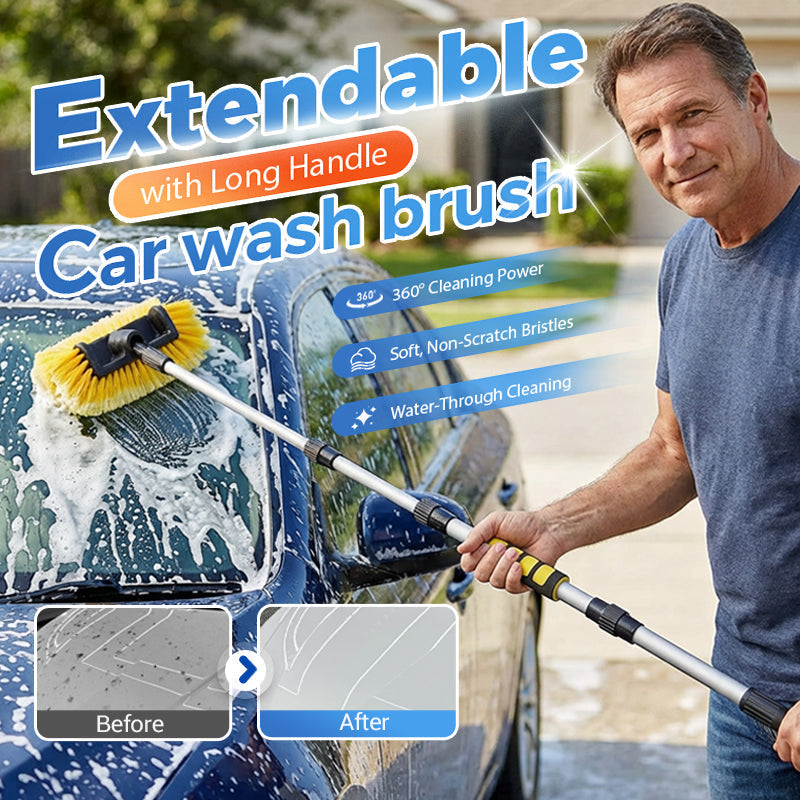 Extendable Car Wash Brush with 152 cm Handle