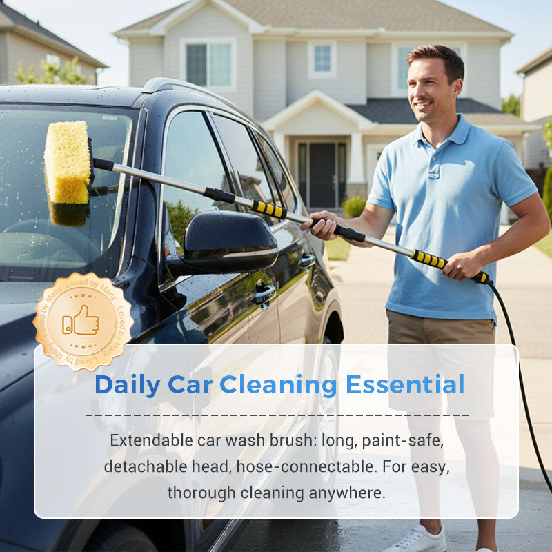 Extendable Car Wash Brush with 152 cm Handle