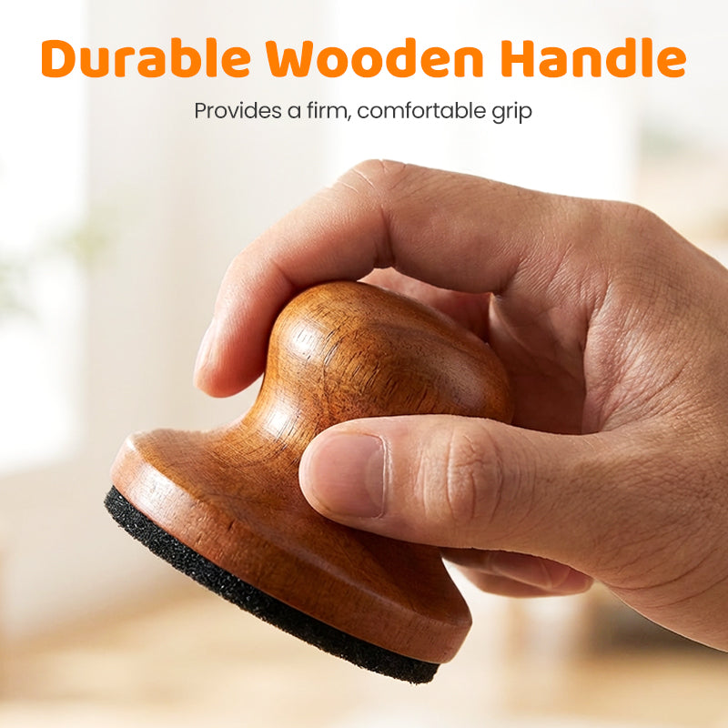 Wooden Pet Nail File with Replaceable Pads Gentle Paw Grooming Tool