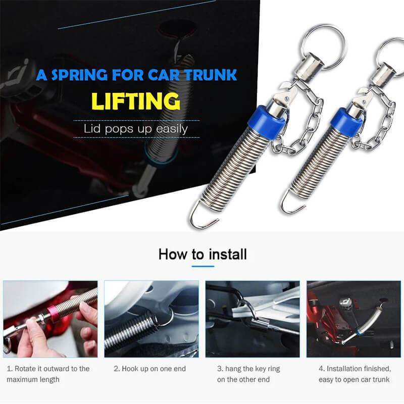 Automatic Trunk Lid Spring Lifting Device for Sedans