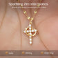 Dainty Petal Chain Necklace with Initial Charm