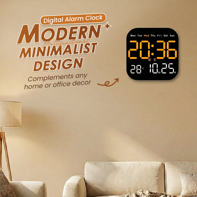 Multifunctional Digital Alarm Clock with Remote Control and Temperature Display