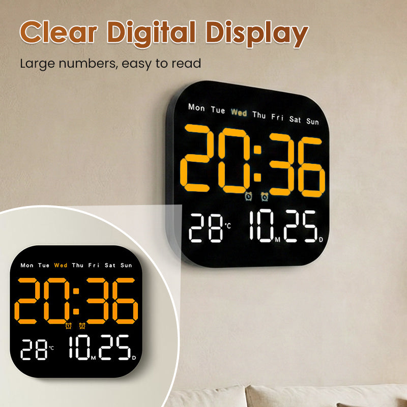 Multifunctional Digital Alarm Clock with Remote Control and Temperature Display