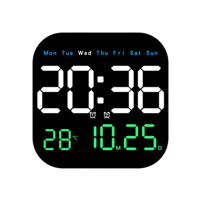 Multifunctional Digital Alarm Clock with Remote Control and Temperature Display