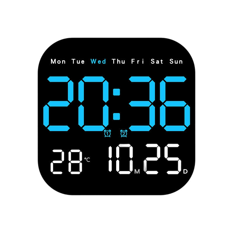 Multifunctional Digital Alarm Clock with Remote Control and Temperature Display