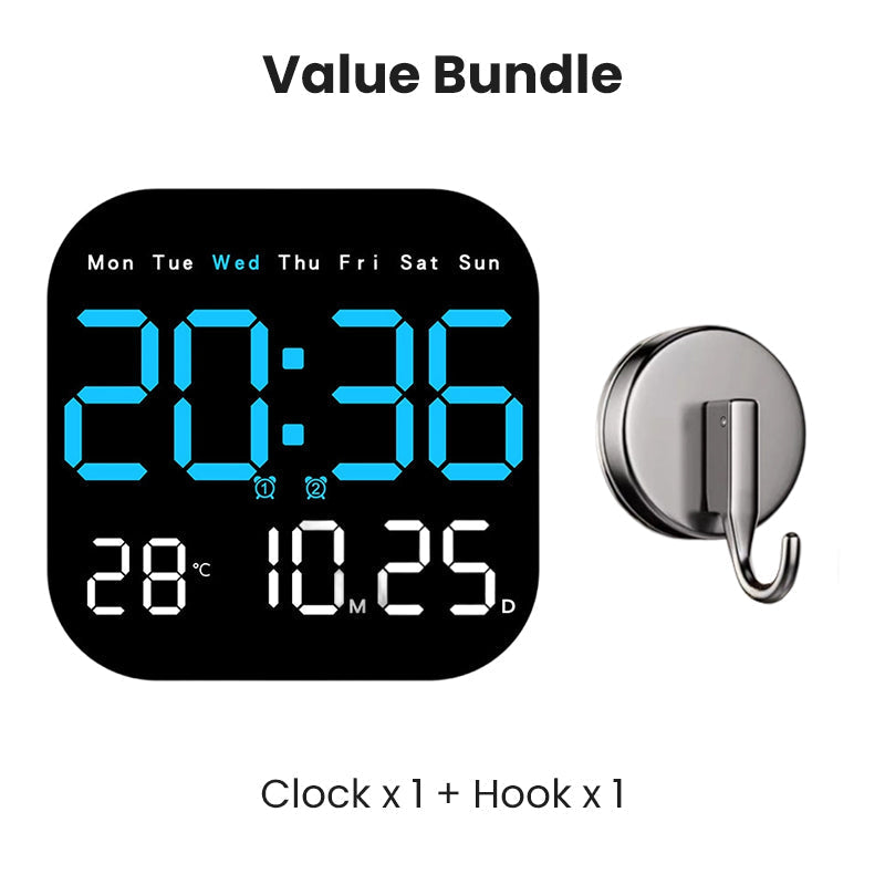 Multifunctional Digital Alarm Clock with Remote Control and Temperature Display