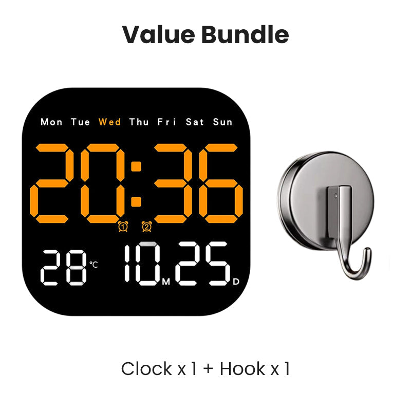 Multifunctional Digital Alarm Clock with Remote Control and Temperature Display