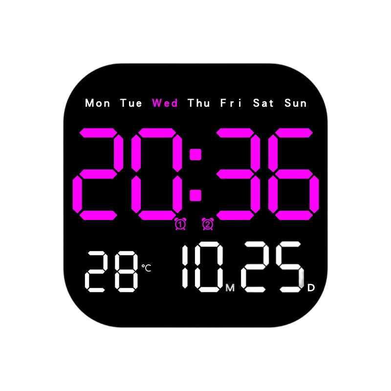 Multifunctional Digital Alarm Clock with Remote Control and Temperature Display